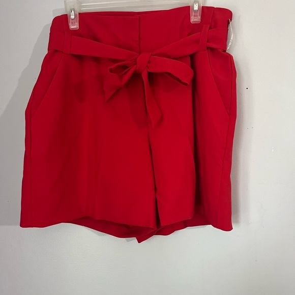 The limited red paper bag waist shorts size 14 - Picture 1 of 4